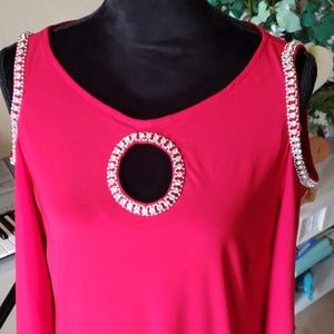 💥💖J.B.S georgeous red/rhinestones dress💐